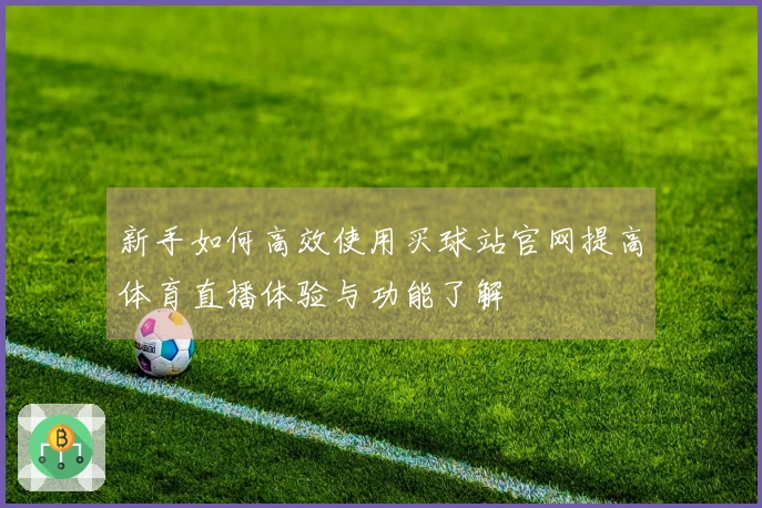 新手如何高效使用买球站官网提高体育直播体验与功能了解