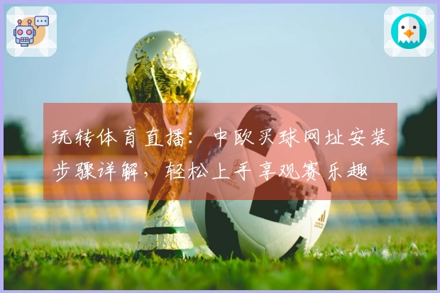 玩转体育直播：中欧买球网址安装步骤详解，轻松上手享观赛乐趣